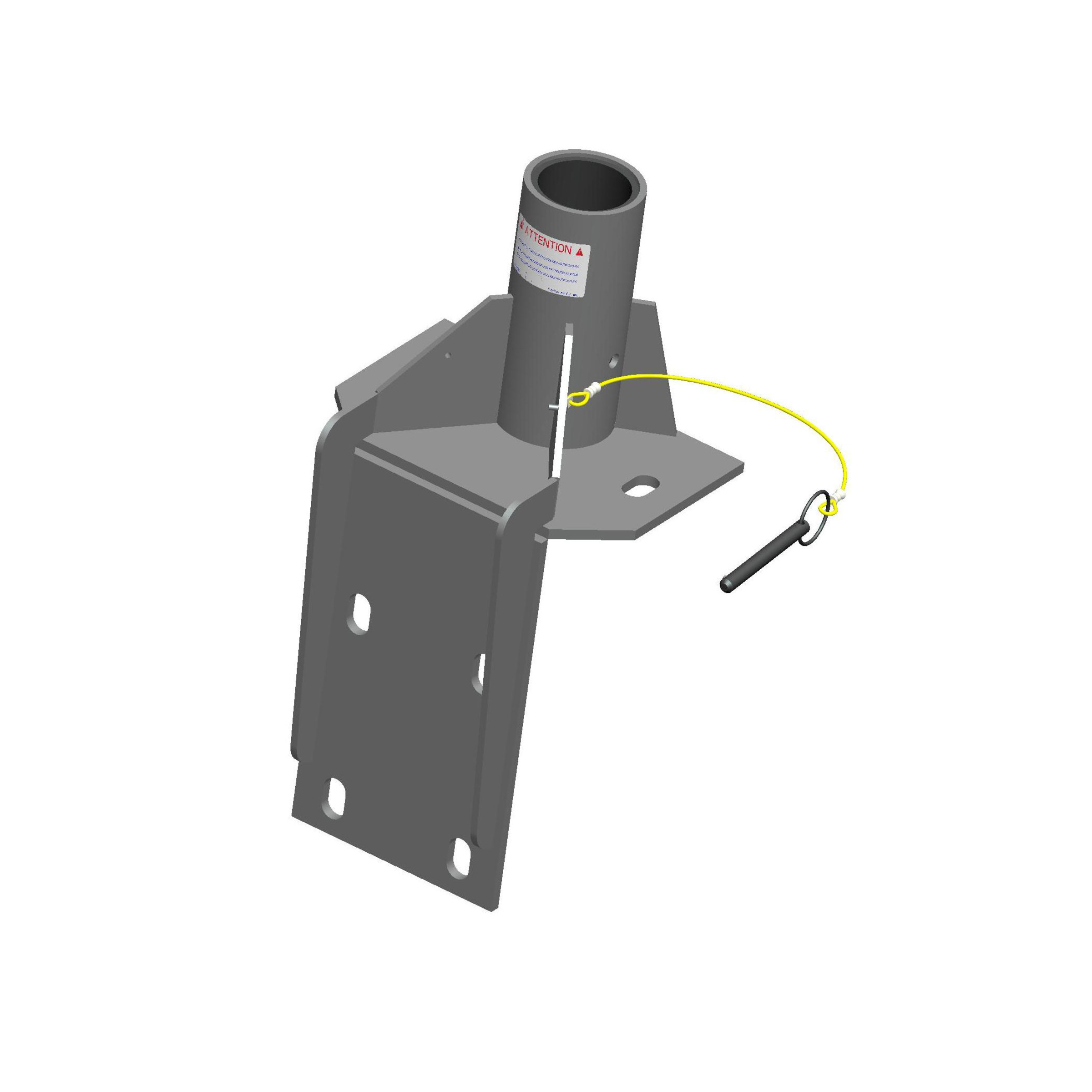3" Top Wall Adapter, 90 Degrees,304 SST